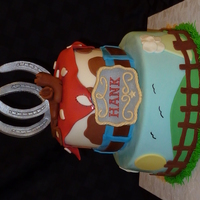 Cowboy Cake Fondant with Fondant/Tylose Accents. Thanks for all the inspirational cakes on CC, I borrowed ideas from several different cakes on CC and...