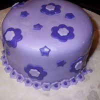 Tester Fondant Cake Close This is just a close up of that same cake.