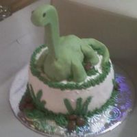 Brontosaurus Cake I borrowed this idea from another user on CC but I changed the dinosaur to a brontosaurus cuz that's my friends fave. Dinosuar body is...
