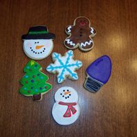 Happy Holidays Sugar Cookie with Toba's Glaze. TFL