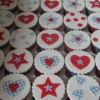 Graduation Cupcakes These were for the school leavers at my daughters school, there were 100 vanilla cupcakes filled with raspberry jam and vanilla b/c,...