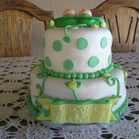 Baby Shower Cake Baby shower cake for a friend having twins. A friend and I did this together. This was my first figurine. Thank you to vlin28 and others...