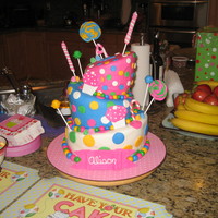 Candyland Cake Candyland cake made for my niece. My first MMF cake that wasn't just for practice. Thank you for all the inspiration.