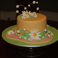 Daisies I made this cake for my mom and aunt...their birthdays are only a few days apart. Chocolate with ganache and fondant.