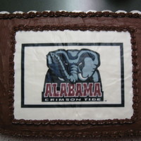 Shane's Alabama Football Themed Grooms Cake All chocolate grooms cake made for sons wedding . Chocolate Buttercream with an edible Alabama Football Print . I also made matching...