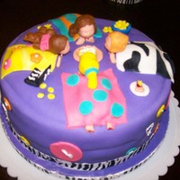 Slumber Party! Thanks to all the ideas on here.. This is covered in fondant and all decor is fondant