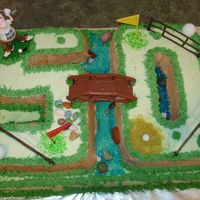 50Th Birthday Cake For An Avid Golfer 