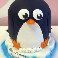 3D Penguin Cake Just hangin' out on his little piece of ice.