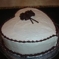 Heart Shaped Engagement Cake First Red Velvet with cooked flour icing, just delish! The smaller cake is the "test" run for this recipe (Cakeman Raven's...