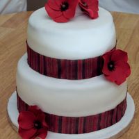 Poppy / Poppies Wedding Cake 