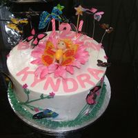 Butterfly Paper Wafer Birthday Cake 