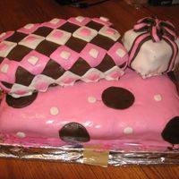 Stack Of Presents Baby Shower Cake This is a baby shower cake I made for my friend. It is a Black Forest Chocolate Cake with a Cherry Cream filling, covered in marshmallow...