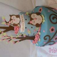 Owl Themed Shower Cake I am the original designer of this cake. I'm flattered that so many people have recreated it and just ask for photo credit when using...