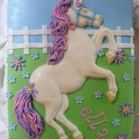 Horse Cake Horse is white chocolate. Everything else is fondant and gumpaste. Got the idea from this site but I don't remember who did the...