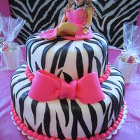 Zebra Stripe Cake Fondant, gumpaste.
