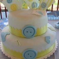 Baby Cake gum paste letter, everything else is fondant.....