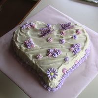 Bridal Shower Cake While taking the Wilton 2 course I made the following cake for my sisters Bridal shower (this is actually 1 of 3 cakes). All cakes were...