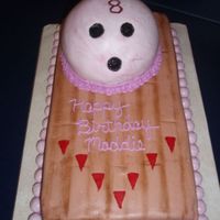 Bowling Alley This is a cake done for my daughters 8th birthday party held at a bowling alley.
