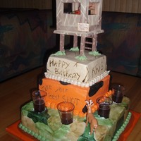 Deer Hunter Birthday Cake Had a birthday party at a bar on opening deer hunting weekend in a rural area. Came up with this cake for my sister's birthday...it...