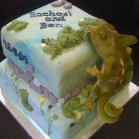 Gheko This was a present to a groom from his bride. Had to copy from a photo of the gheko !!