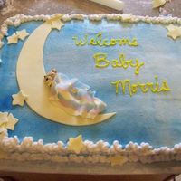 Baby Bear On Moon This was inspired by a few on here. Love using clouds for a border. Baby bear and blanket are MMF. This is one of my favorites so far.