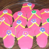 Flip Flop Cookies I made these for my Daughters 3rd. birthday. She loves flip flops, she wears them all day.