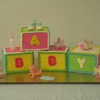 Baby Blocks This is a picture of the Baby Shower cake I did for my cousin. It was fun to make, time consuming, but fun!!!!