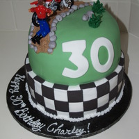 Dirt Bike Cake 