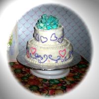 Birthday Cake A surprise birthday cake for my Son Vincent, Butter cake, with home made raspberry filling, bow made from fondant. I found a very easy way...