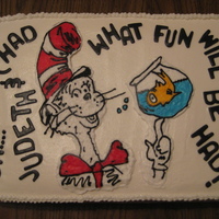 Dr. Seuss Themed Baby Shower Cake 