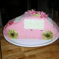 My First Car Cake=D This is my first car cake and its ugly=/