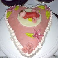 Little Baby Girl! a made this cake to my friend congratulate him for a little baby girl<3
