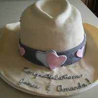 Cowboy Hat Cake I made this cake for my dear friends' wedding--a western event, to be sure! The fondant is all Marshmallow Fondant and I had to use...