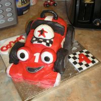 Roary The Racing Car This is the cake i made for my sons recent 4th birthday. Its a Madeira cake covered in sugarpaste. All the details are made from sugarpaste...