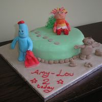 In The Night Garden Night Garden cake - I was upset with the Upsy-daisy character, the first one keeled over in the night and i had to make another at the last...