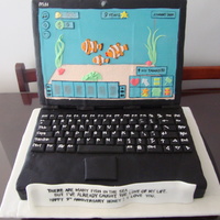 Laptop Cake 