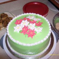Cake_Pictures_008.jpg This was a chocolate cake with chocolate whipped cream filling. It was iced in buttercream and decorated with royal icing poinsettias.