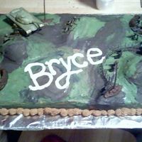 Army Camo Cake My very first ordered birthday cake. I made this for a 5 yr old and the only thing he really wanted was a Camouflaged Army cake. I had...
