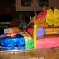 Coconut Cabana Cake I made for a coworkers daughters birthday. It was a challenge, I had just started selling cakes.