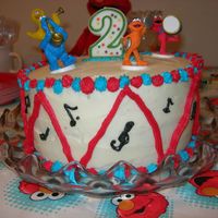 Elmo Birthday Cake Another view of the birthday cake.