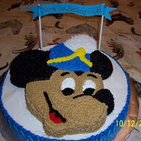 Mickey Mouse This is a vanilla creamcheese pound cake with a chocolate fudge swirl, buttercream icing.