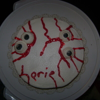 Eyeball Cake My friend had a halloween birthday