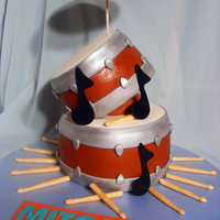 Drum Roll A birthday cake for my 15 yr. old son. He's the state champion drum set player in his age group. This was my first try at making a...