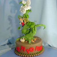 Jack And The Beanstalk The beanstalk is RKT, everything else is made from either fondant and/or gum paste. 8" round.TFL