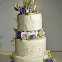 Love Birds This cake was featured in the June issue of Cake Central magazine. My first try at making ranunculus flowers. I had a lot of fun making the...