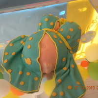 Baby Shower ITS AN ALMOUND CAKE MADE WITH FOUNDANT