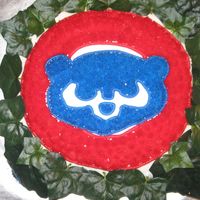 Cubbies Groom Cake Cake is made all with buttercreme icing; however I had to use silk ivy leaves due to my ivy leaves not turning out.....
