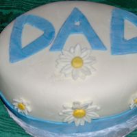 Father's Day Cake I made this cake for Father's Day, though it turned out looking like an Easter egg! It's a chocolate cake covered in and...