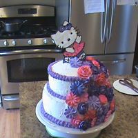Hello Kitty Birthday Cake 2nd photo of my Hello Kitty cake. Made with buttercream and Royal Icing.