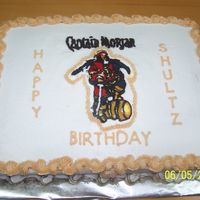 Captain Morgan 1st butter cream transfer for my husbands coworker